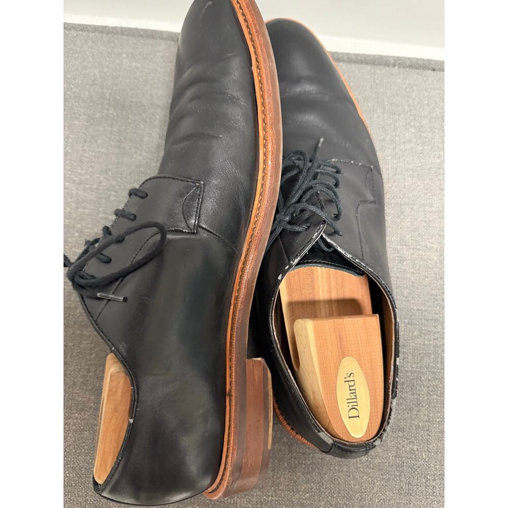 Gordon Rush Hester Leather Plain Toe Derby Shoes Black Men Size 11